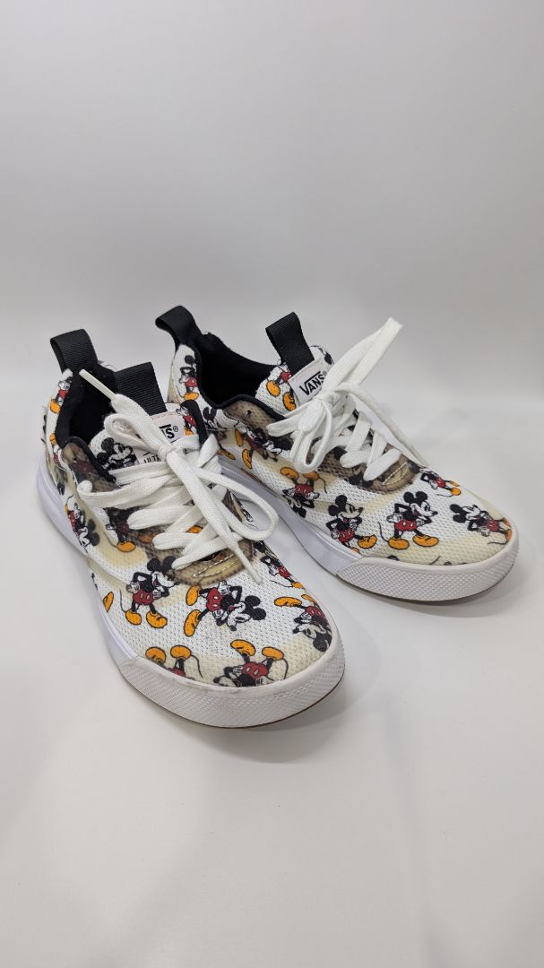 Vans x Disney White Mickey Mouse Lace-Up Sneakers