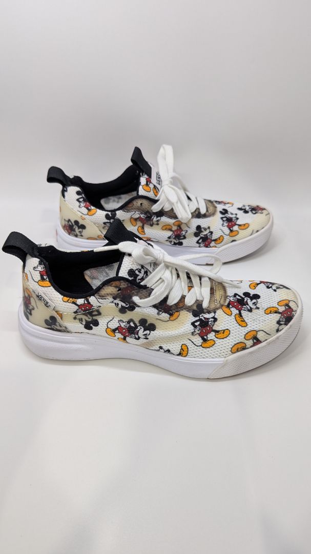 Vans x Disney White Mickey Mouse Lace-Up Sneakers