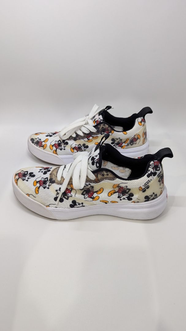 Vans x Disney White Mickey Mouse Lace-Up Sneakers