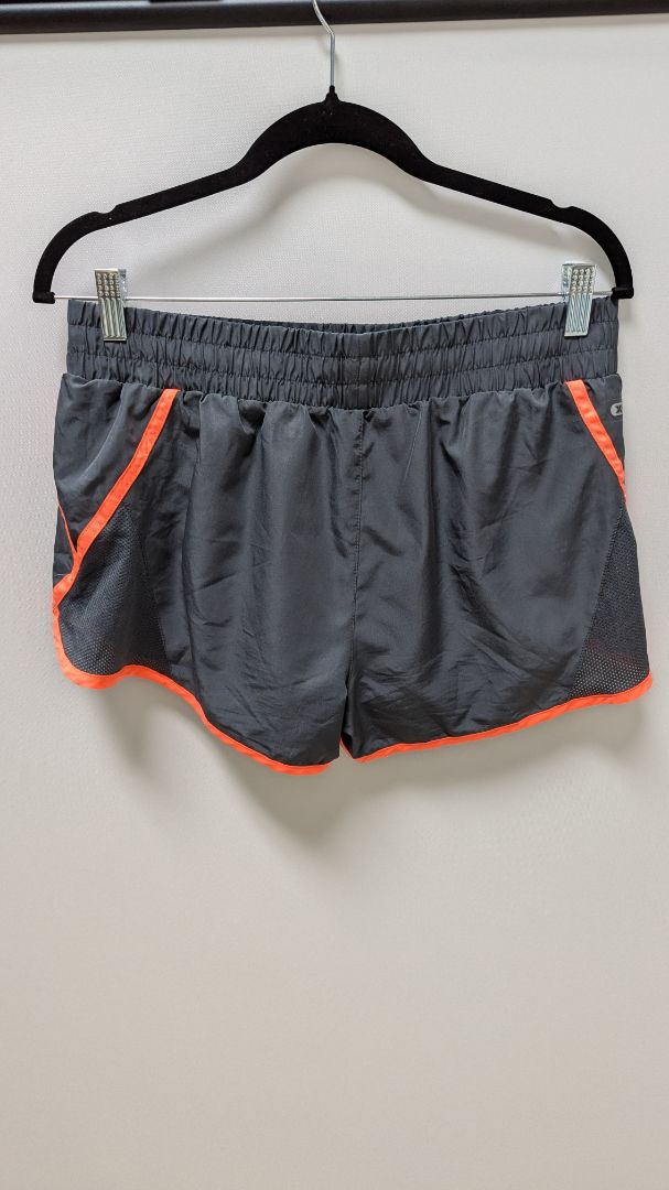 RBX Performance Grey/Orange Lined Active Shorts