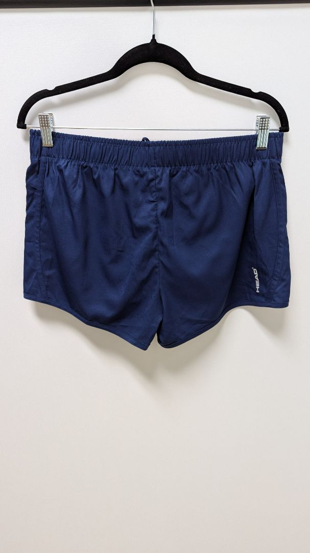 HEAD Navy Drawstring-Waist Lined Active Shorts