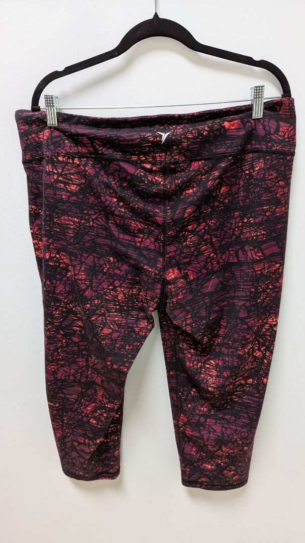 Old Navy Active Purple/Orange Patterned Active Leggings