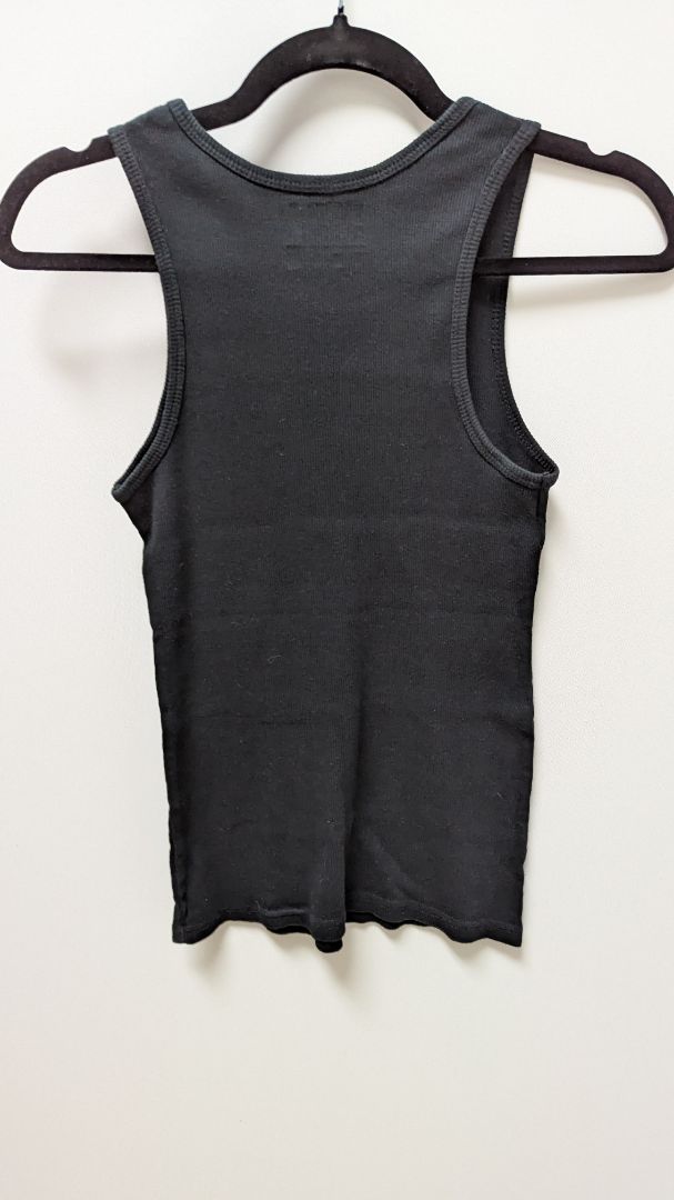 David & Goliath Black Ribbed Graphic Tank