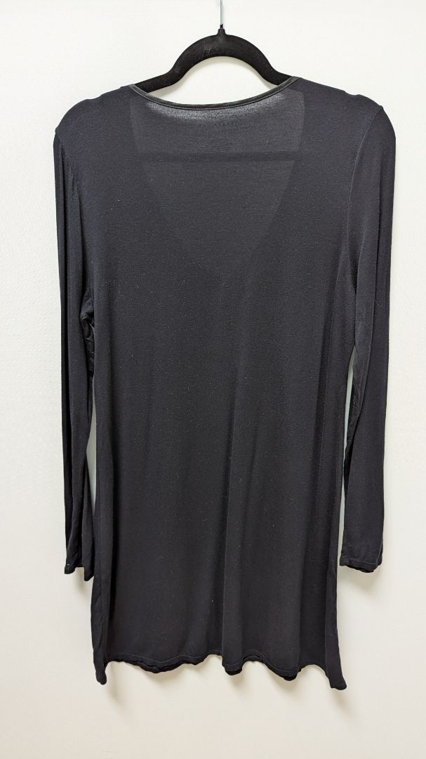 Alfani Intimates Essentials Black Long Sleeve Nightgown