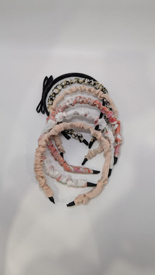 6-Pack of Fabric Plain/Patterned Headbands