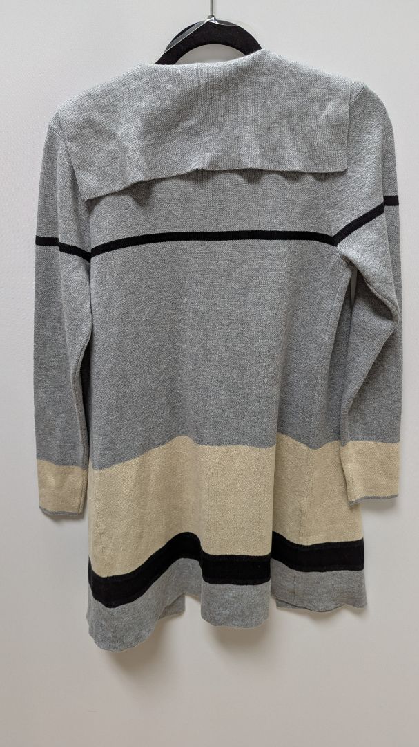 APT. 9 Grey/Cream Striped Longline Cardigan