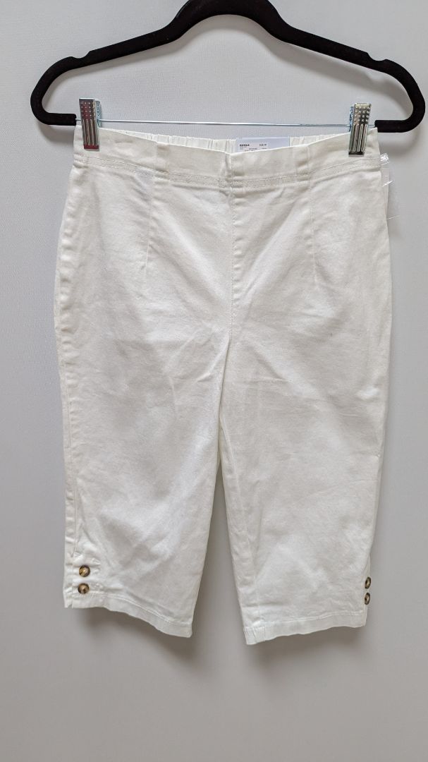 Croft & Barrow White Mid-Rise Pull-On Skimmer Pants