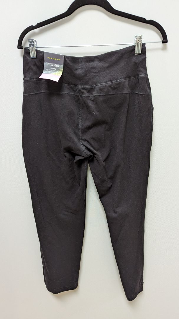 TEK GEAR Black Mid-Rise Straight Active Leggings