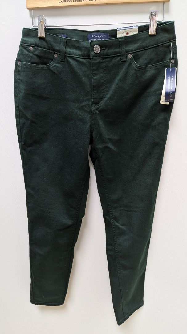 Talbots Dark Green "Simply Flattering" 5-Pocket Jeggings