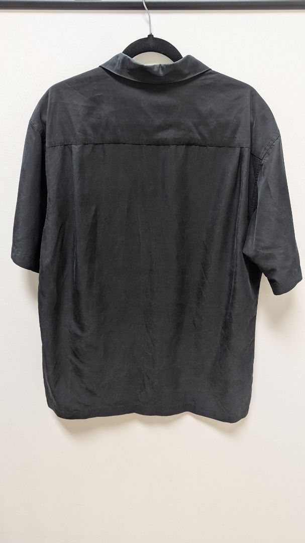 Alfani Black/Navy Stripe Button-Down Shirt