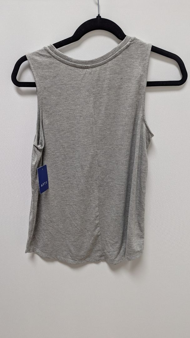 APT. 9 Grey "My Dog Keeps Me Pawsitive" Graphic Tank