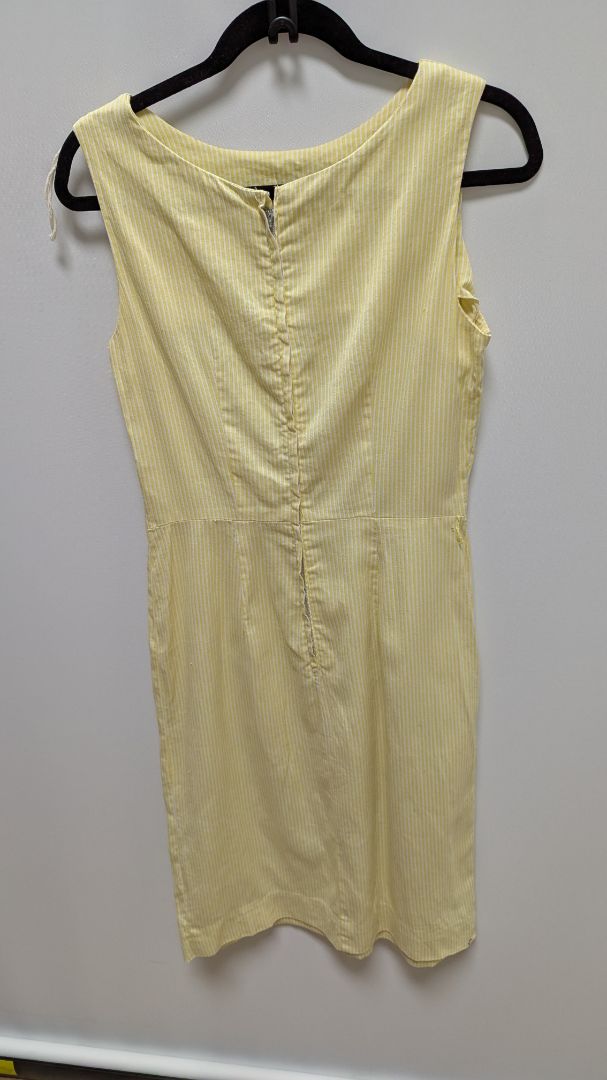 Handmade Vintage Yellow/White Striped Dress & Blazer Set