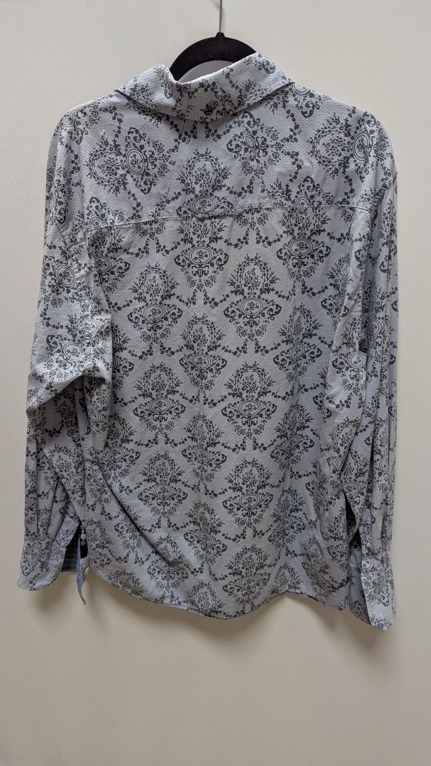 English Laundry Men's Light Blue Paisley Button-Down Shirt