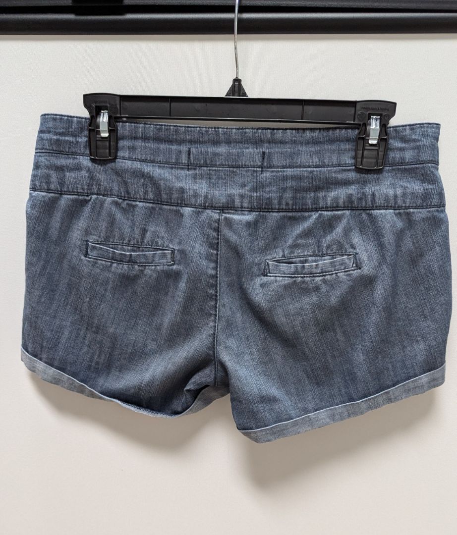 Celebrity Pink Dark Wash 2-Button Denim Shorts