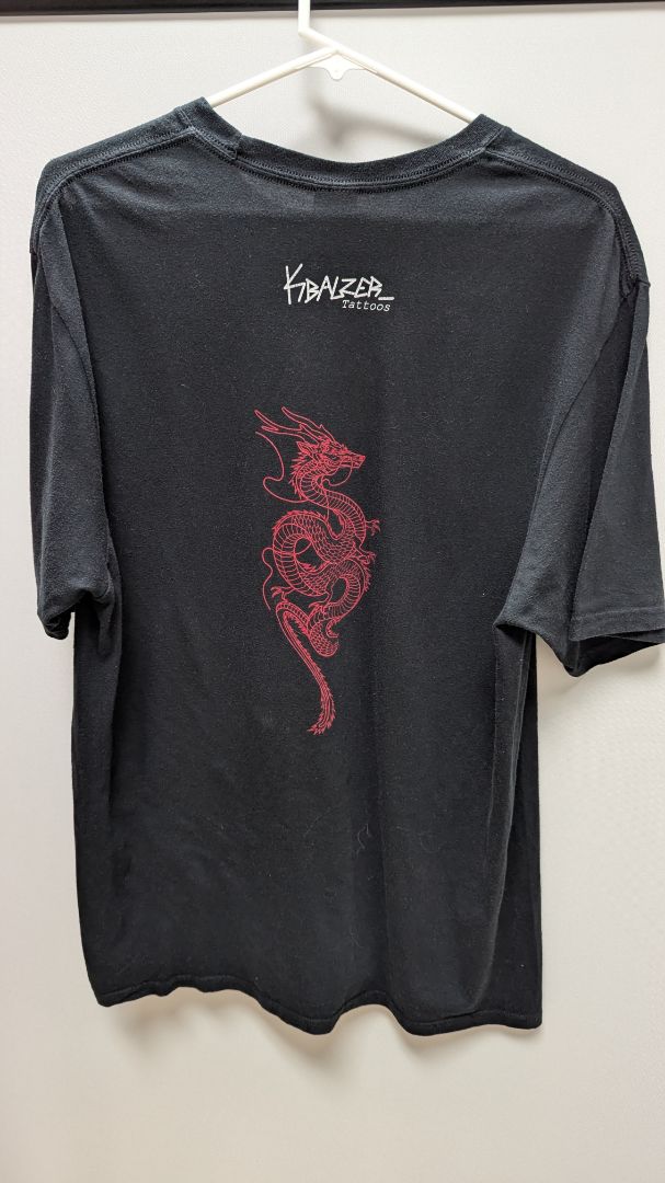 Kbalzer Tattoos Black Graphic Short Sleeve Tee