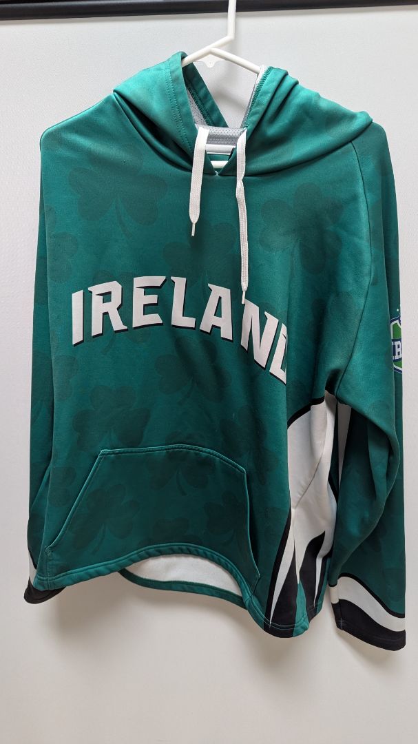 USA Sevens Green Ireland Rugby Drawstring Hoodie