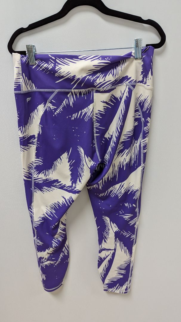 PureLuxe by Fabletics Purple/White High-Waist Printed Leggings