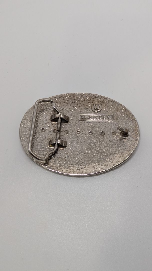 Silver Eagle Engraved Belt Buckle Accessory