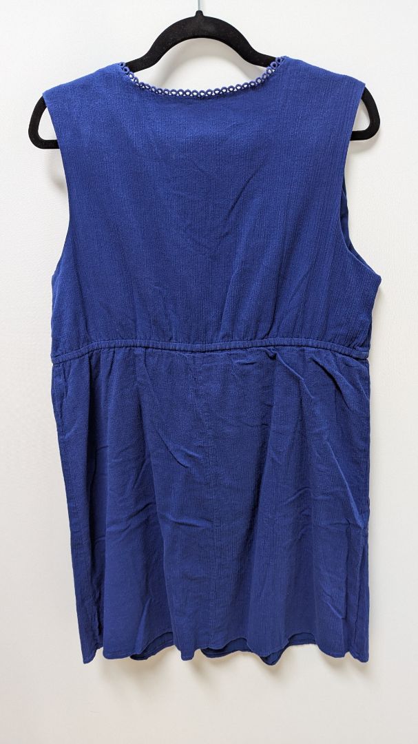 Merona Dark Blue Sleeveless Cotton Casual Dress