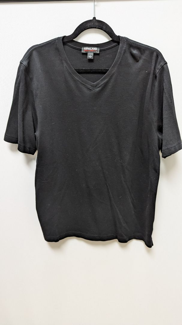 Kirkland Signature Black Men's Pima Cotton T-Shirt