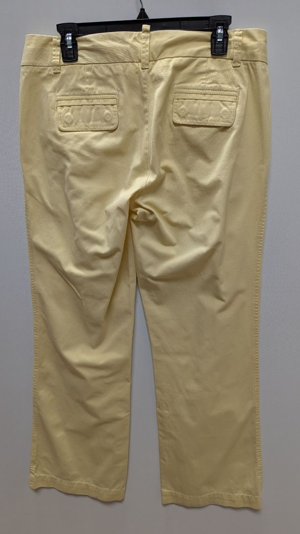 J.Crew Yellow Cotton Casual "City Fit" Pants