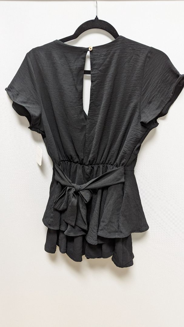 Altar'd State Black Flutter Romper