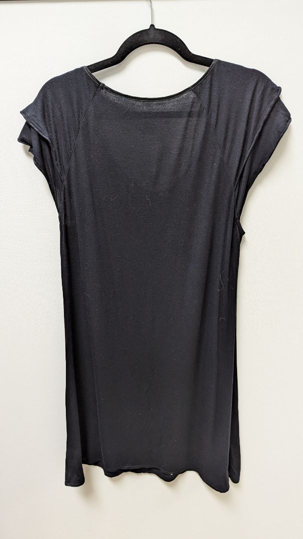 Alfani Intimates Essentials Black Short-Sleeve Nightgown