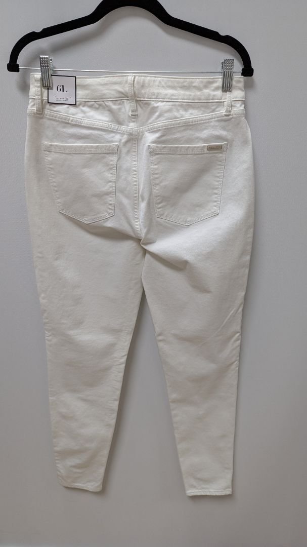 White House Black Market White HR Sculpt Skinny Ankle Jeans
