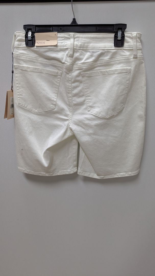 NYDJ Optic White Ella Denim Shorts with Slits