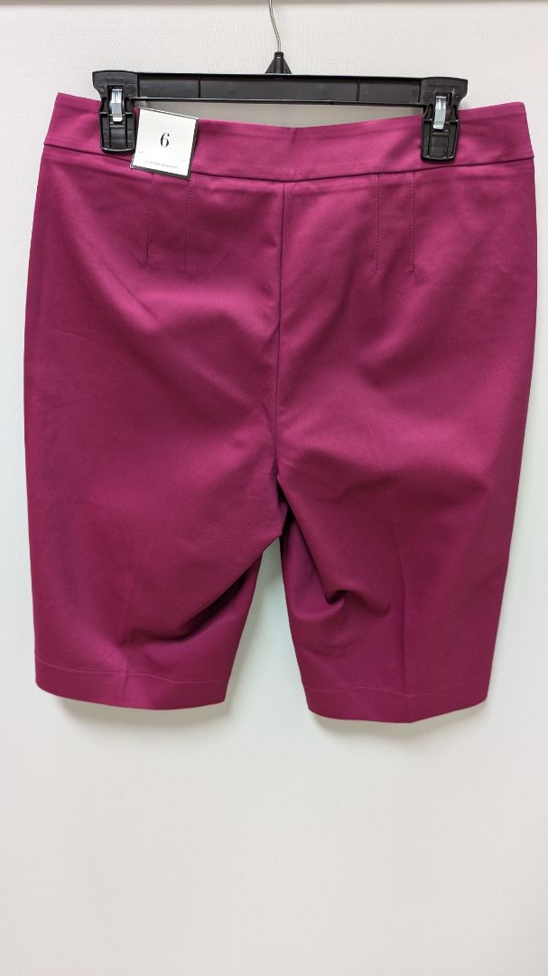 Ann Taylor Midnight Orchid Comfort Stretch 12" Bermuda Short