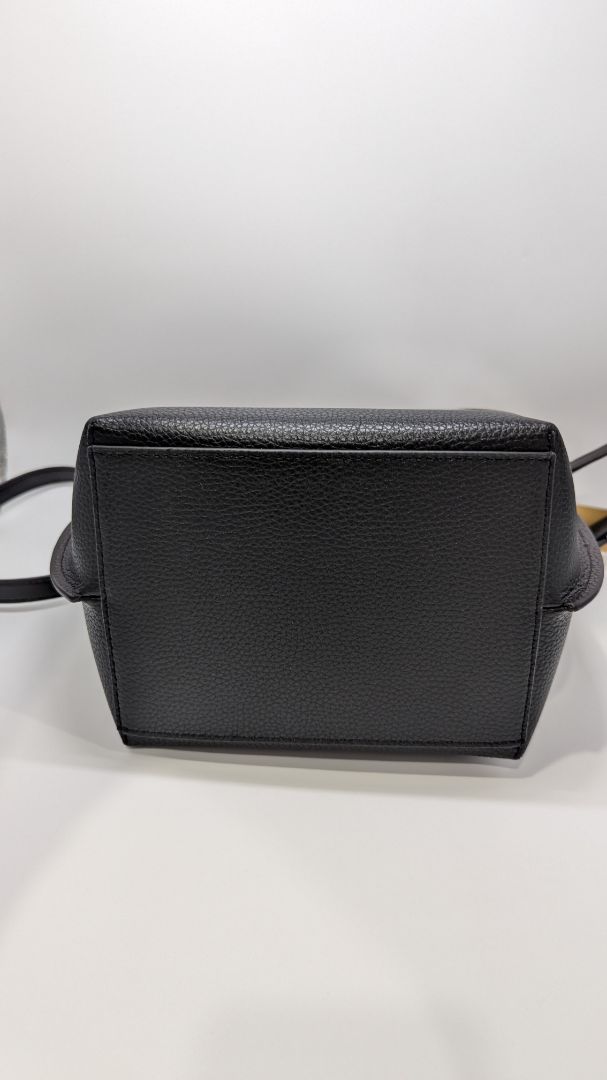 Michael Kors Black Leather SM Bucket Bag MSGR Purse