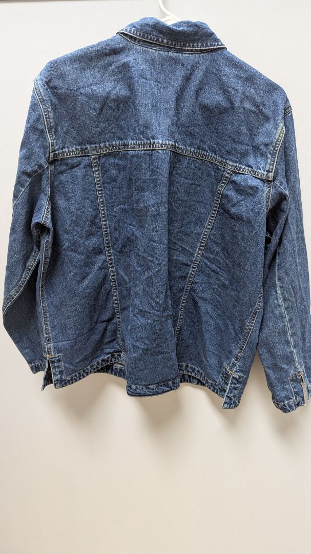 Elisabeth by Liz Claiborne Dark Wash Denim Button-Down Shirt
