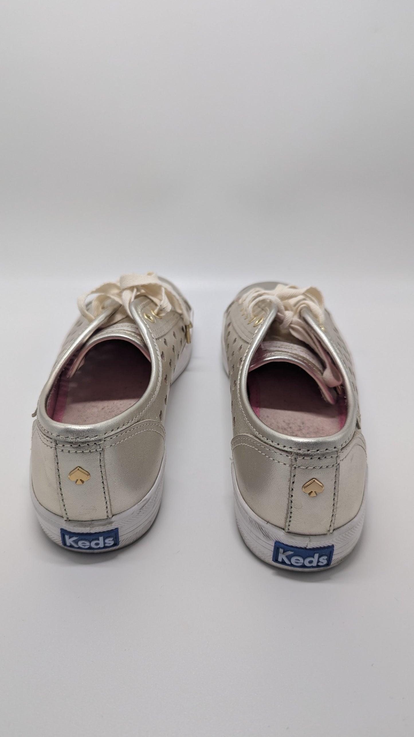 Keds x Kate Spade Silver Heart Kickstart Sneakers
