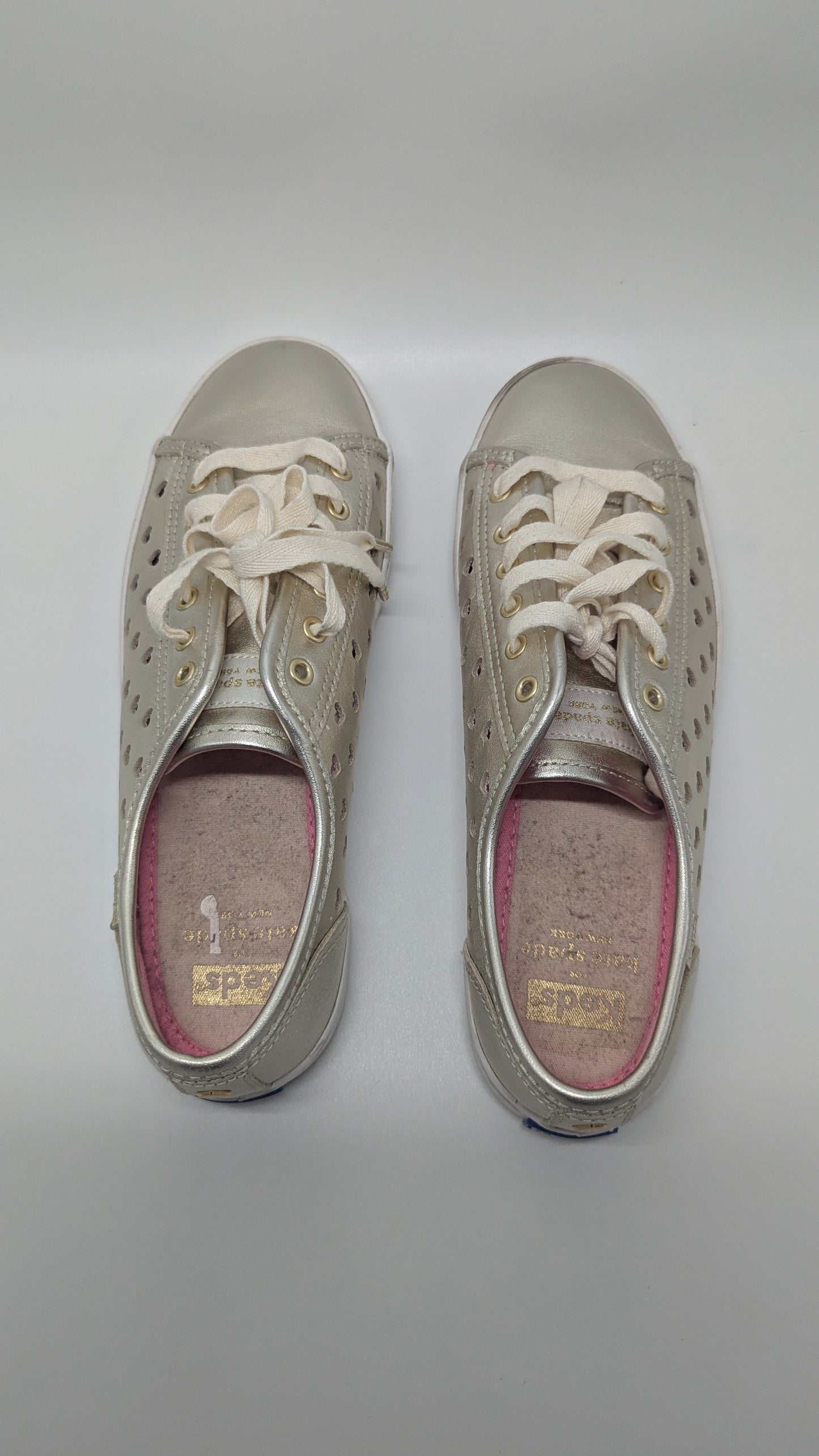 Keds x Kate Spade Silver Heart Kickstart Sneakers