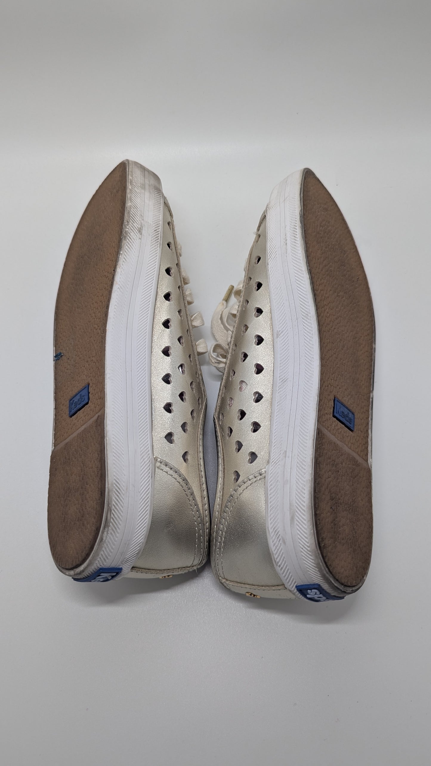 Keds x Kate Spade Silver Heart Kickstart Sneakers