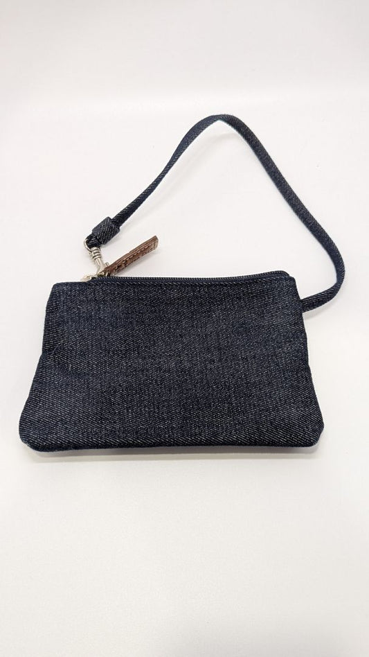 Chapter Club Dark Wash Denim Zippered Pouch