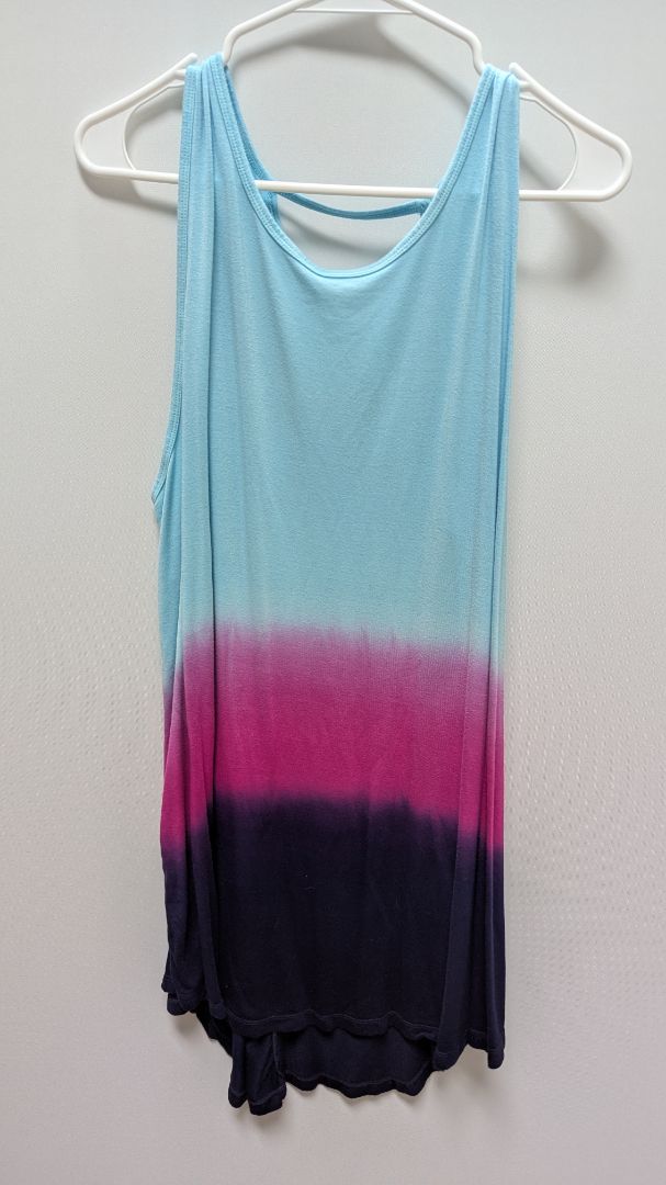 Livi Blue/Pink/Purple Ombre Active Tunic Tank
