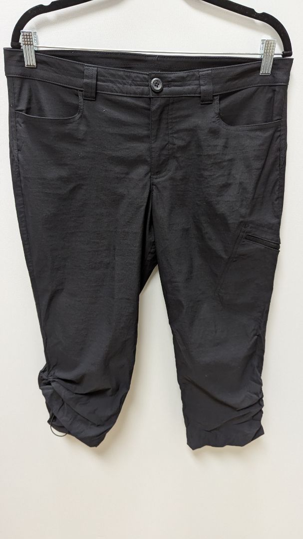 Eddie Bauer Black Drawstring Cargo Capri Pants