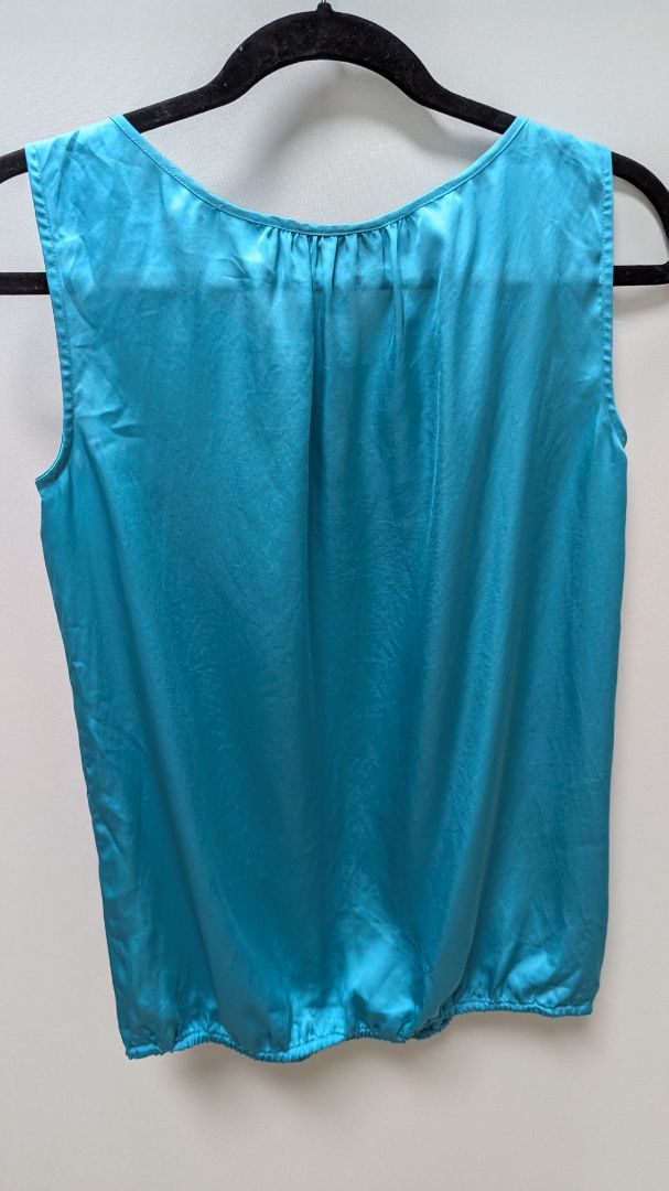 Dana Buchman Turquoise Sleeveless Shell Blouse