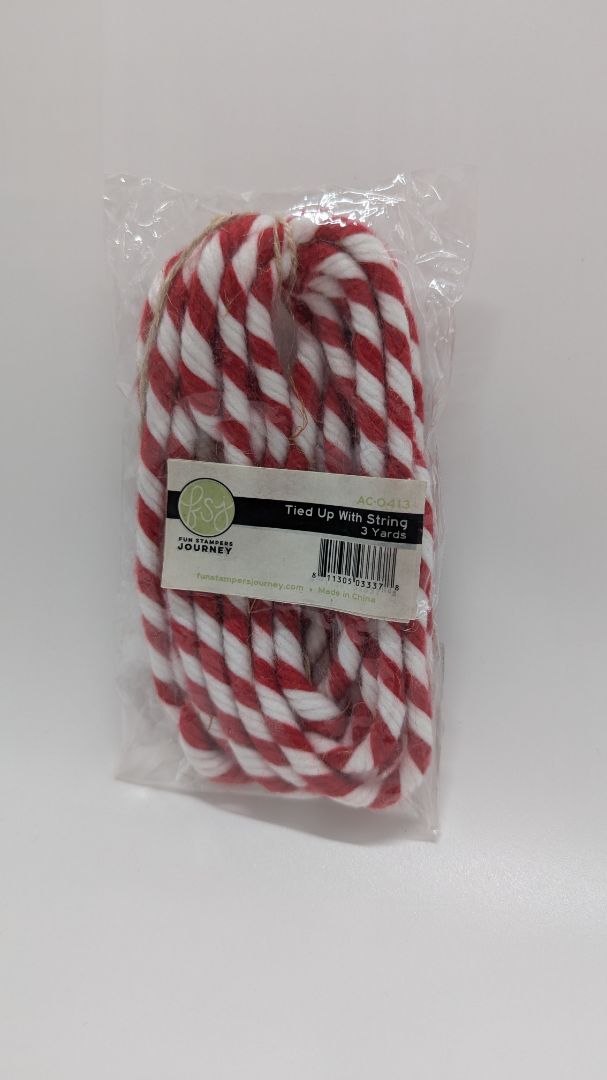 FSJ Red/White Tied-Up with String (3 Yards)