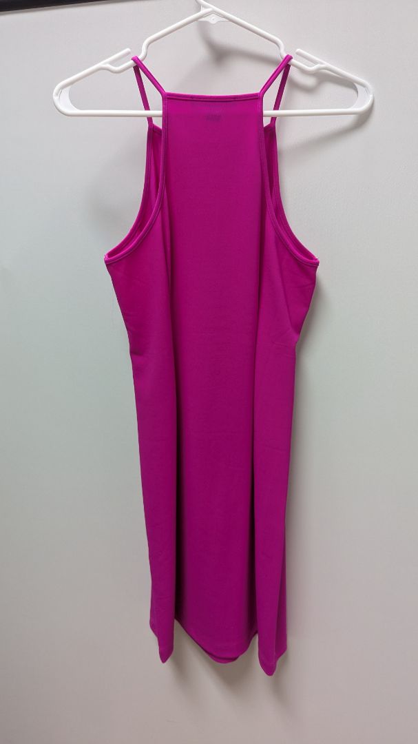 Boston Proper Hot Pink Halter-Neck Shift Dress