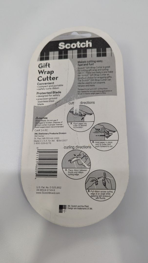 Scotch Blue/White Gift Wrap Cutter Tool