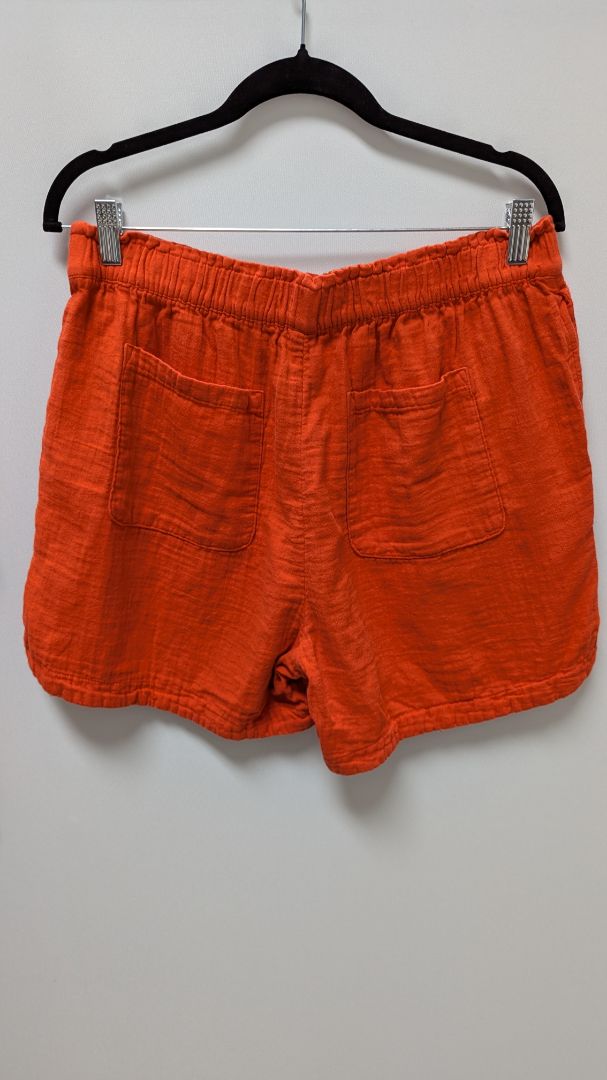 Old Navy Orange Textured Cotton Blouse & Shorts Set