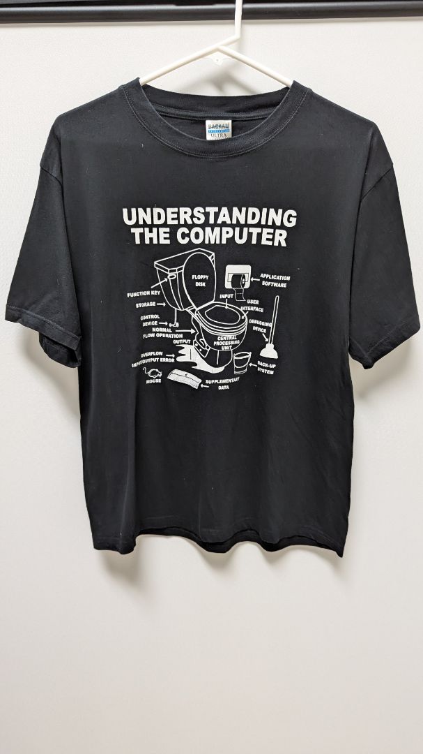 Bacaam Sportwear Black Toilet Graphic T-Shirt