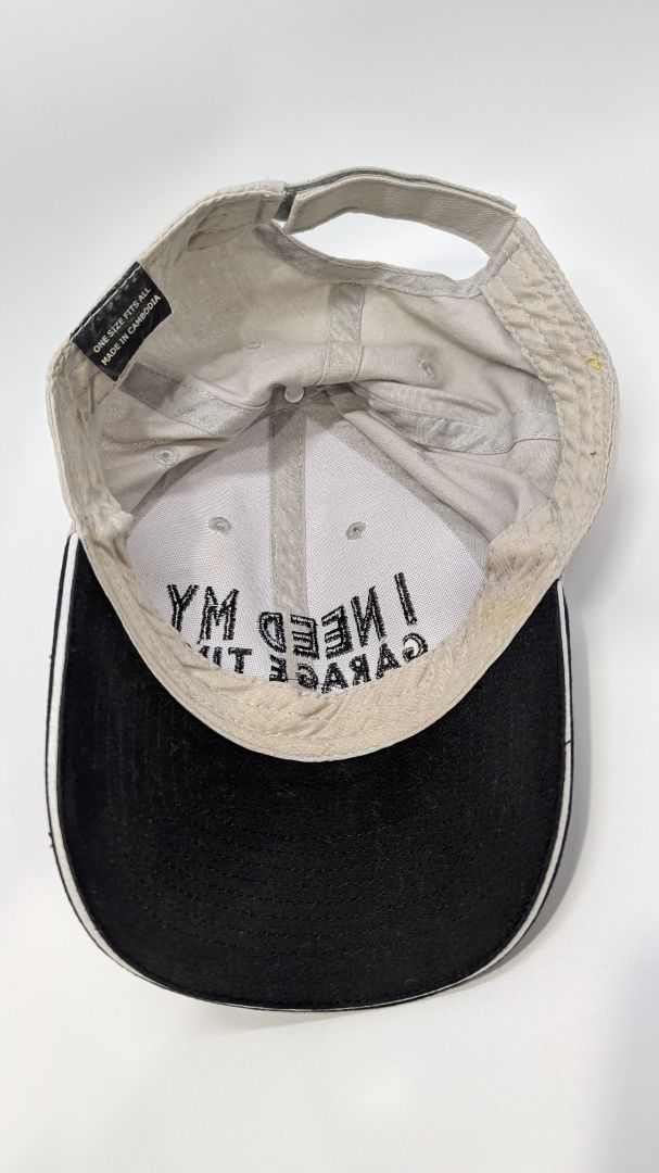 Tan/Black "I Need My Garage Time" Hat