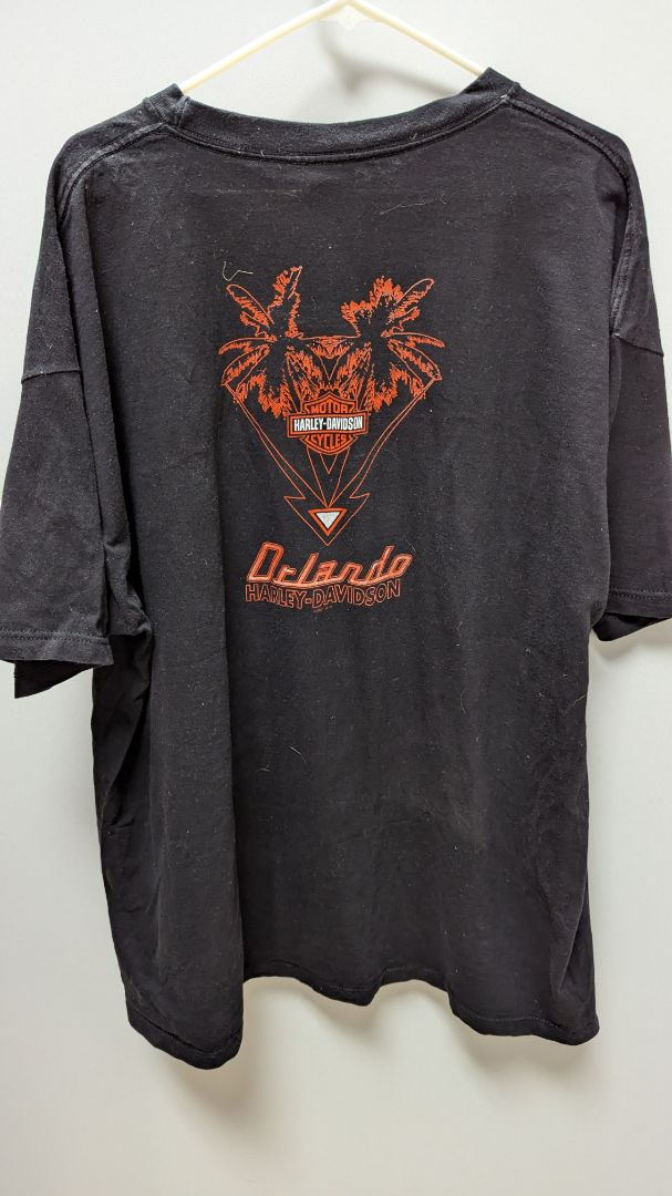 Harley Davidson Black "Get a Grip" Graphic T-Shirt