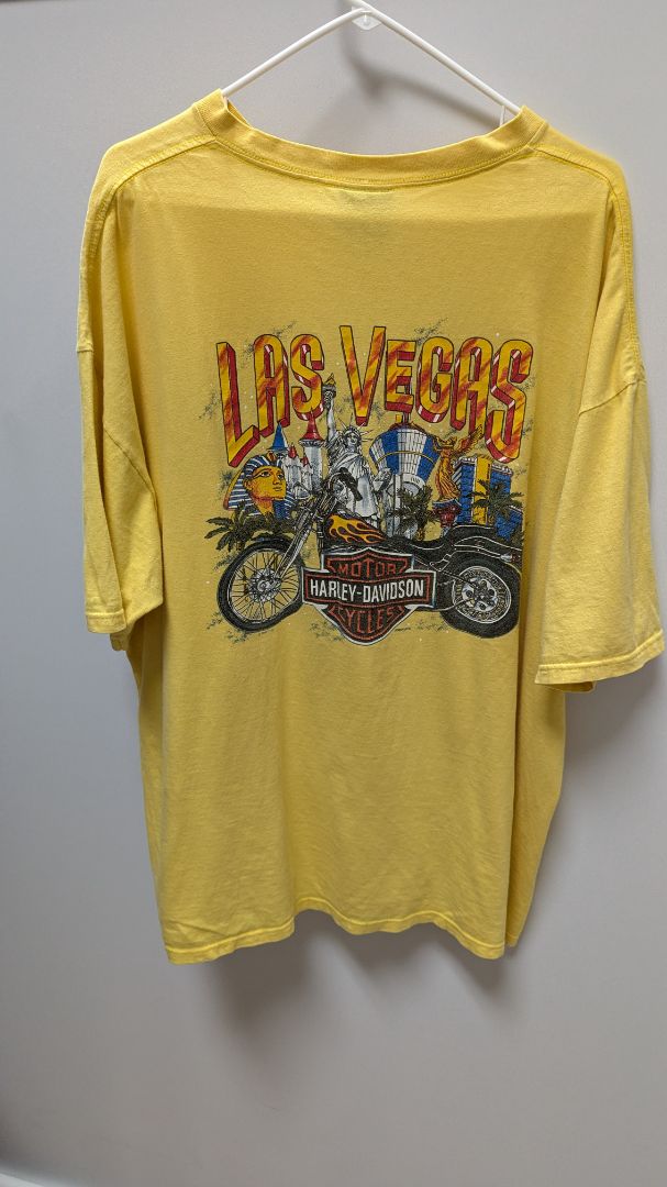 Harley Davidson Yellow 1903 Las Vegas Graphic T-Shirt