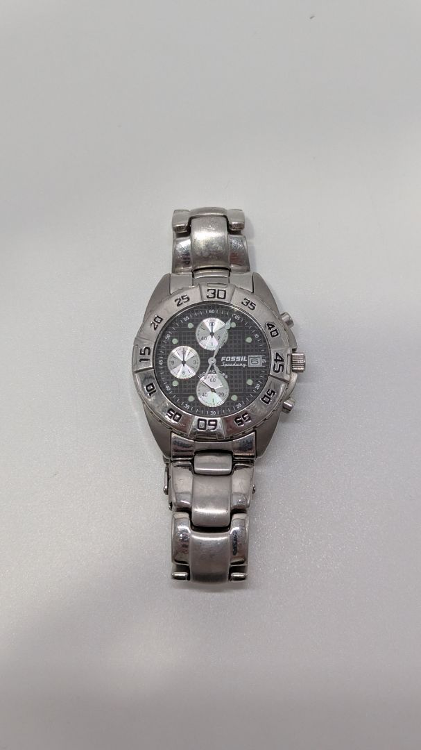 Fossil Blue Stainless Steel Speedway Watch