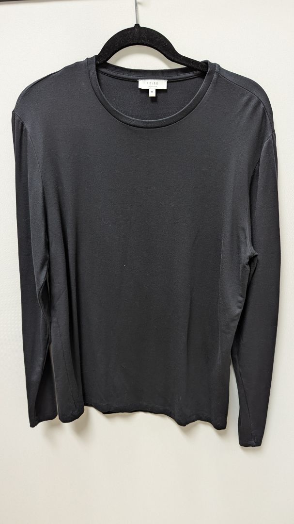 Reiss Loungewear Black Men's Long-Sleeve T-Shirt