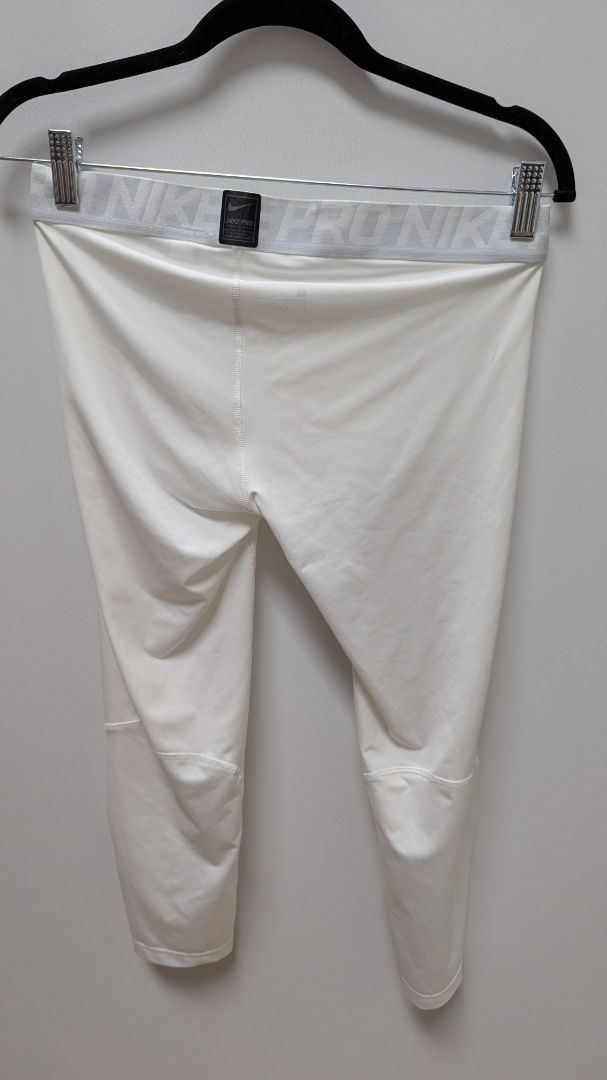 Nike Dri-Fit White Men's 3/4 Active Leggings